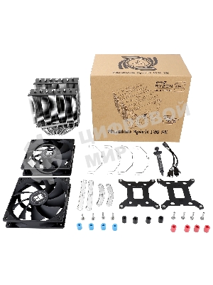 Устройство охлаждения(кулер) Thermalright Phantom Spirit 120 SE Soc-AM5/AM4/1151/1200/1700 черный 4-pin 25.6dB Al+Cu 765gr Ret (PS120-SE)