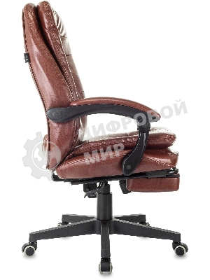 Кресло Бюрократ T-9950MSG-F/BROWN-PU коричневый, экокожа
