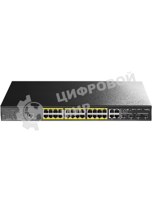 Коммутатор Cudy GS2028PS4-400W, 24×1 Гбит/с, 4×1 Гбит/с Combo (RJ-45/SFP)