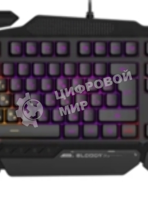 Клавиатура проводная A4Tech Bloody B310N черный USB Multimedia for gamer LED (подставка для запястий) (B310N)