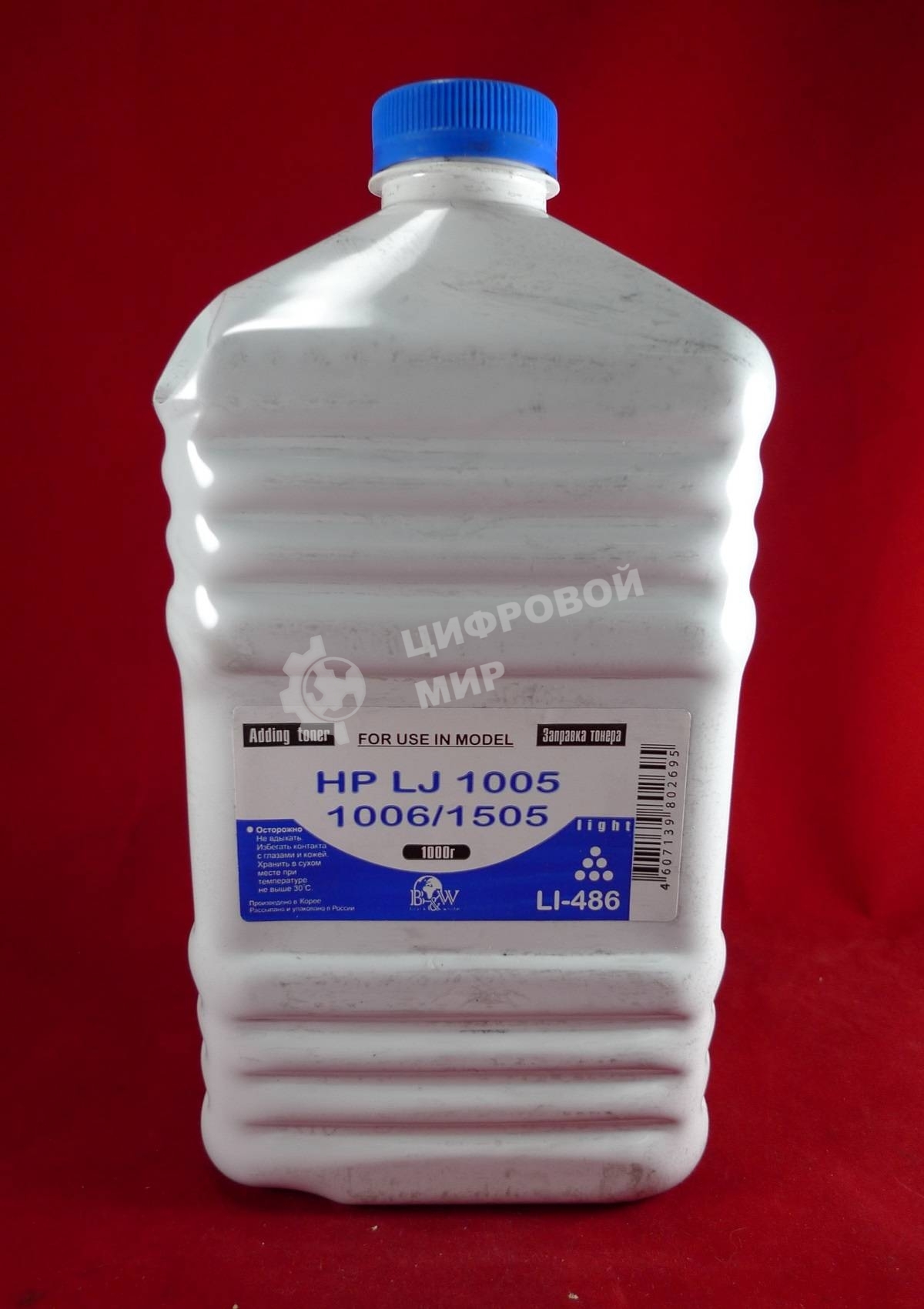 Тонер HP LJ P1005/06/1102/1120/1505/22/66/1606/LBP-3010/3250 (кан., 1кг.) B&W Light фас России