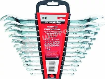 Набор рожковых ключей Matrix (6-32 мм) 12 шт.