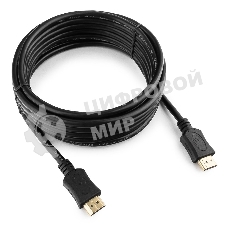 Кабель Cablexpert HDMI CC-HDMI4L-15, 19M/19M, v2.0, серия Light, позол.разъемы, экран, 4.5м, черный, пакет