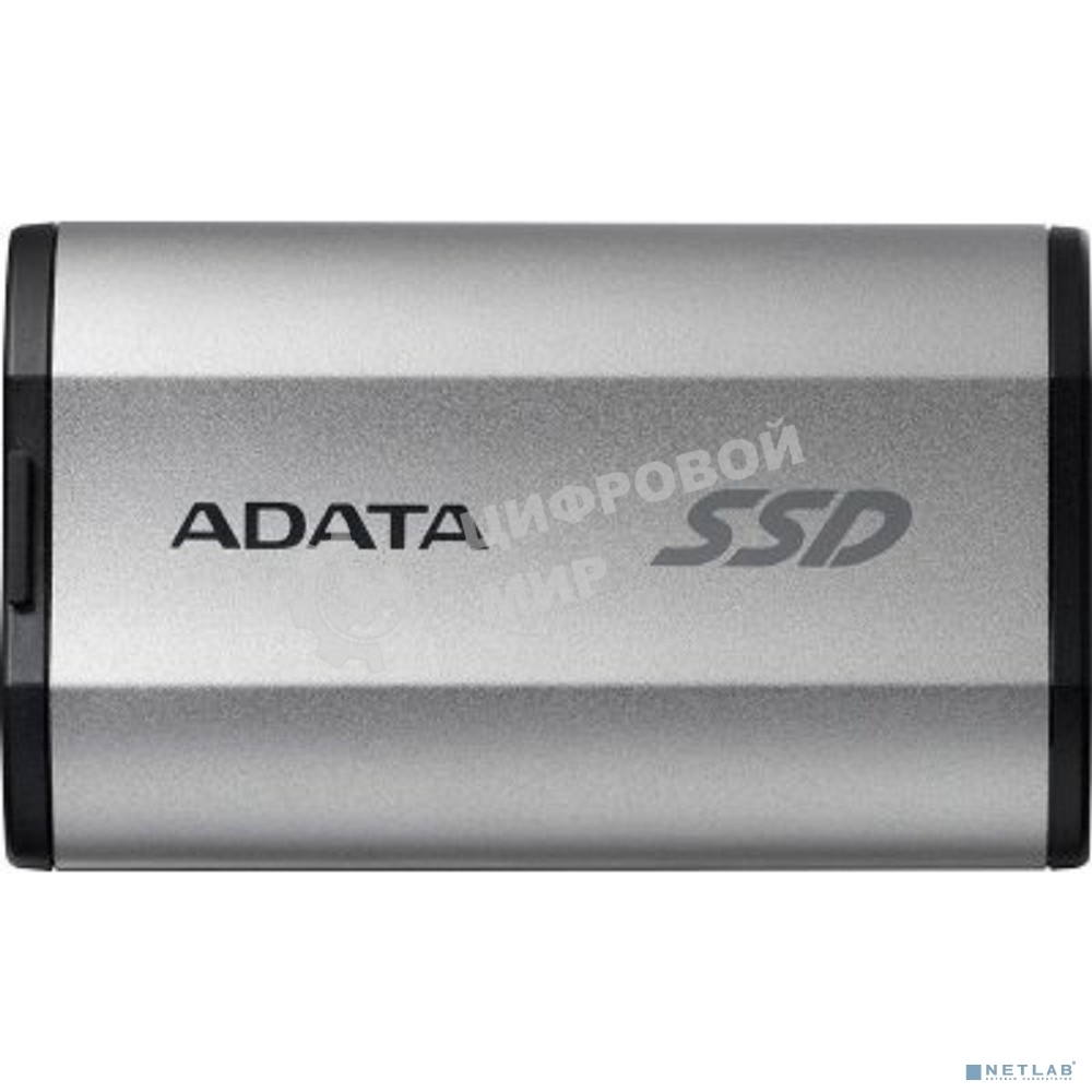Внешний SSD ADATA SD810, 1TB, USB 3.2 Gen 2x2 Type-C, R/W 2000/2000, серебристый
