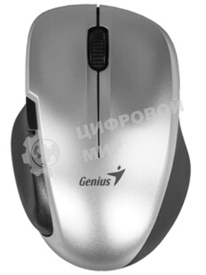 Мышь беспроводная Genius Ergo 8200S серебристый, 1200 dpi, радиоканал, USB, кнопки - 5
