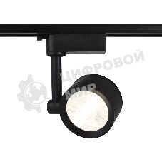 Трековый однофазный светодиодный светильник Ambrella light GL6392 BK черный LED 12W 4200K 24°