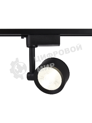 Трековый однофазный светодиодный светильник Ambrella light GL6392 BK черный LED 12W 4200K 24°