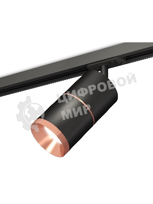 Светильник Ambrella light XT7402040 SBK/PPG черный песок/золото розовое полированное MR16 GU5.3