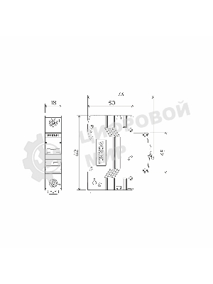 Автоматический выключатель Werkel 1P  40 A  C  4,5 кА W901P404