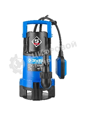 Насос ЗУБР НПГ-Т3-750 профессионал т3 погружной дренажный для грязной воды d частиц до 35мм 750Вт