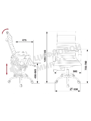 Кресло Бюрократ CH-883/IVORY слоновая кость, экокожа