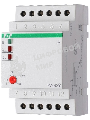 Реле уровня PZ-829 (двухуровневый монтаж на DIN-рейке 35мм 230В AC 2х16А 2перкл. IP20) F&F EA08.001.002