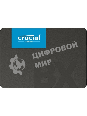 Накопитель SSD Crucial BX500, 2Tb, SATA III, 2.5