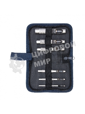 Набор пробойников для кожи Сибртех 3, 4, 6, 8, 10, 12,5 мм, 6 шт, чехол