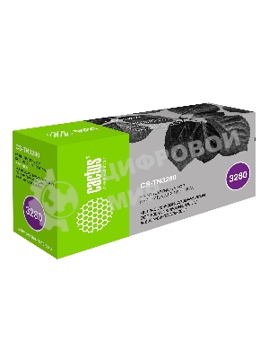 Картридж лазерный Cactus CS-TN3280 черный (8000 стр.) для Brother DCP-8085/8085DN/HL-5340/5340D/5350/5350DN/5370/5370DW/MFC-8880/8880DN