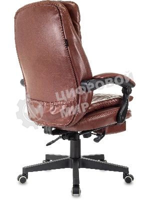 Кресло Бюрократ T-9950MSG-F/BROWN-PU коричневый, экокожа