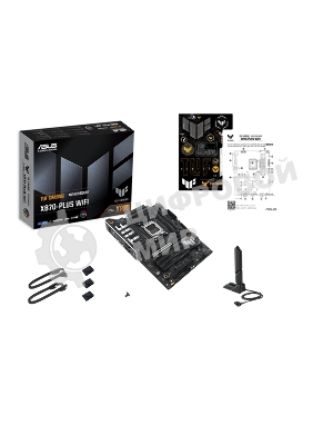 Материнская плата ASUS TUF GAMING X870-PLUS WIFI, AM5, AMD X870, 4xDDR5, 2xSATA, 4xM.2, 1xPCIe 5.0 x16, 1xPCIe 4.0 x4, 1xHDMI, 1xUSB-C 3.2 Gen 2, 1xUSB-C 3.2 Gen 2x2, 2xUSB-C 4.0, 1x 2.5Gb LAN, 1xUSB-A 2.0, 3xUSB-A 3.2 Gen 2, 4xUSB-A 3.2 Gen 1, 5x3.5 мм, Wi-Fi 7, ATX