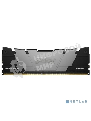 Оперативная память Kingston Fury Renegade, DDR4, 32GB (1x32GB), 3200MHz, CL16, DIMM, с радиатором, черный