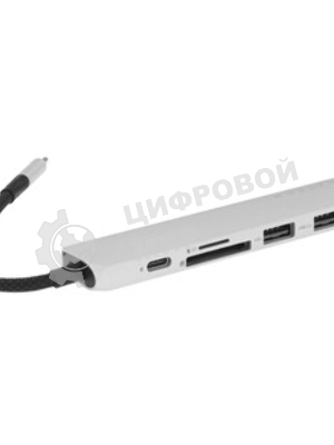 Док-станция Satechi ST-P6SS, USB Type-C, USB Type-C/HDMI/2xUSB Type-A/SD/microSD, USB Type-C