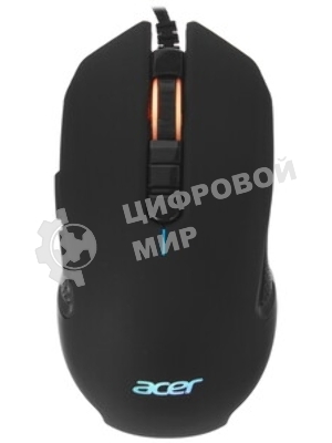 Мышь проводная Acer OMW160 черный, 6400 dpi, USB, кнопки - 8