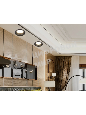 Светильник Ambrella light TN51811 BK черный GX53 max 15W D105*36