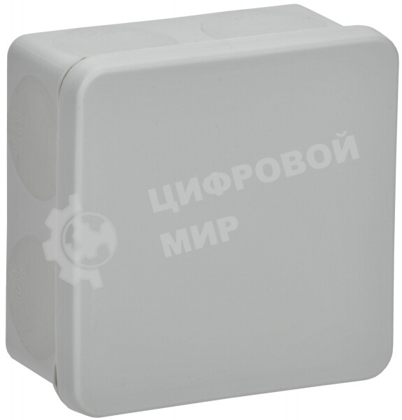 Коробка расп. КМ42435 о/п 80х80х40мм IP67 8 вв. серая IEK