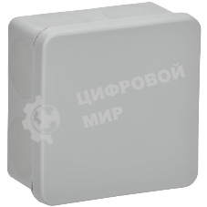 Коробка расп. КМ42435 о/п 80х80х40мм IP67 8 вв. серая IEK
