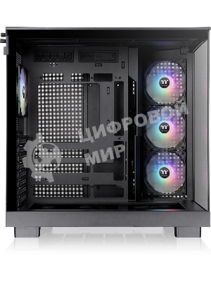 Компьютерный корпус Thermaltake View 380 XL TG ARGB черный без БП E-ATX 2x120мм 2xUSB3.0 audio bott PSU