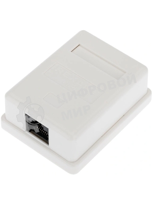 Розетка компьютерная внешняя Rexant 1-порт RJ-45 (8P8C), UTP неэкранированная, категория 6