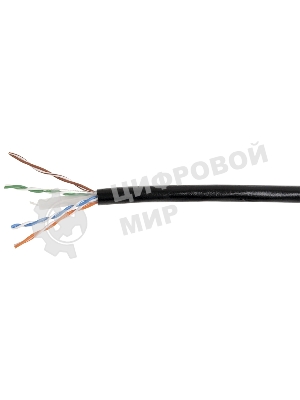 Витая пара ITK LC3-C604-129 U/UTP кат.6 4x2x23AWG LSZH черный (305м)