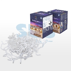 Гирлянда Neon-night Айсикл (бахрома) светодиодный, 2,4 х 0,6 м, белый провод, 230 В, диоды белые, 76 LED