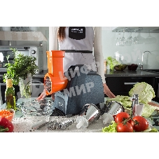 Мясорубка электрическая Аксион М61.02 темно-синий, 2000 Вт, 4.0 кг/мин, реверс, защита от перегрузки, насадки - 4