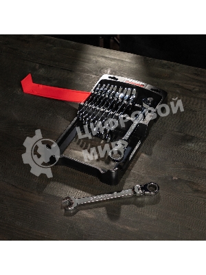 Набор ключей комбинированных Matrix, трещоточных шарнирных 11шт.