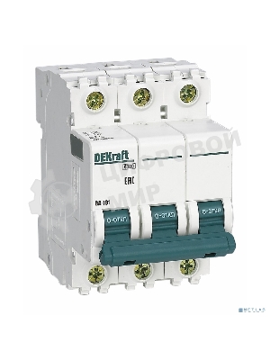 Выключатель автоматический модульный DEKraft 3п C 63А 4.5кА ВА-101 11084DEK