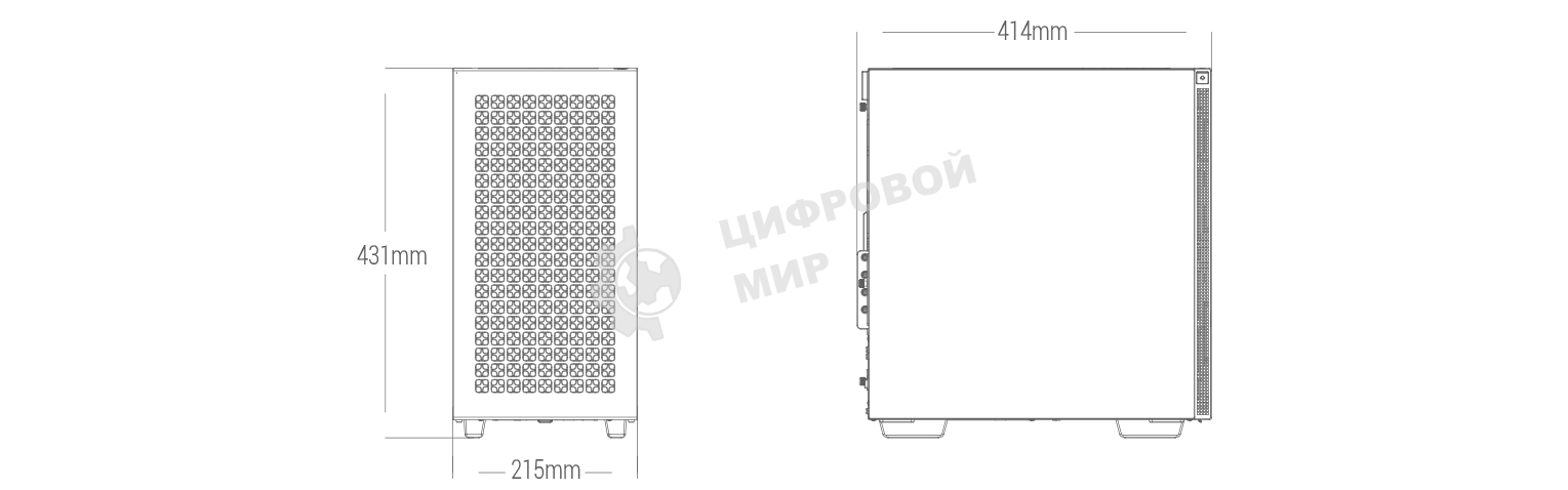 Компьютерный корпус Deepcool CH370 черный без БП mATX 1x120мм 1xUSB 2.0 1xUSB 3.0 audio bott PSU