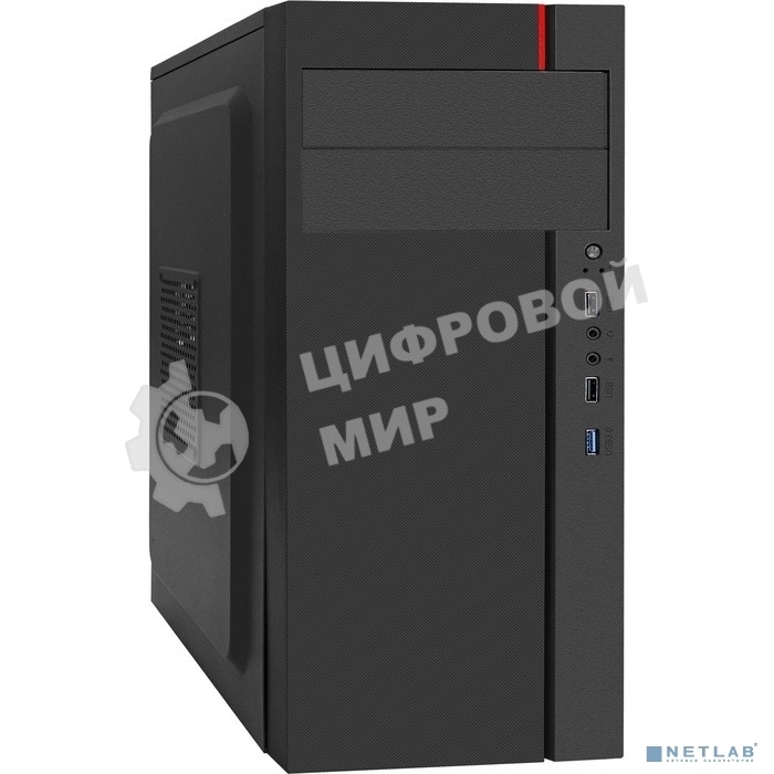 Компьютерный корпус Miditower ExeGate AA-440U-AA350 (ATX, AA350 8 см, 2хUSB+1хUSB 3.0, аудио, черный) ExeGate EX290177RUS