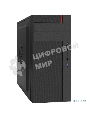 Компьютерный корпус Miditower ExeGate AA-440U-AA350 (ATX, AA350 8 см, 2хUSB+1хUSB 3.0, аудио, черный) ExeGate EX290177RUS