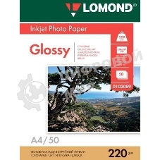Фотобумага Lomond Двусторонняя глянцеваяA4/220/50л.