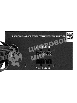 Блок питания серверный 600W ExeGate ServerPRO-600PAS (ATX, APFC, КПД 80% (80 PLUS), 12cm fan, 24pin, 2x(4+4)pin, 4xPCI-E, 6xSATA, 4xIDE, Cable Management, black)