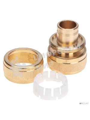 Муфта соединительная латунная ремонтная для шланга 3/4дюйм ЧЕТЫРЕ СЕЗОНА 62-0274