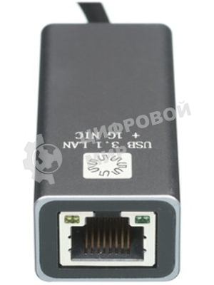 Кабель-адаптер 5bites UA3C-45-14BK USB3.1/RJ45 1G/AL/GREY