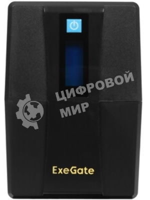 Источник бесперебойного питания ExeGate Smart LB-800.LCD.AVR.4C13 (800VA/480W, LCD, AVR, 4*C13, батарея 12V 9Ah, Black)