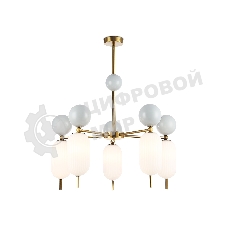 Светильник Ambrella light LH53104/5 BS/GR/FR латунь/серый/белый матовый G9*5 max 28W D650*750
