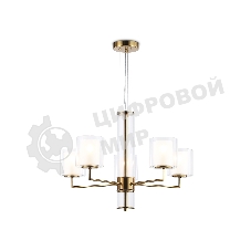 Люстра Ambrella light LH56011/5 BS/FR латунь/белый матовый E14*5 max 40W D640*1260