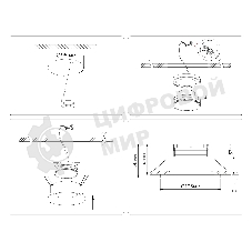 Светильник Ambrella light TN51811 BK черный GX53 max 15W D105*36
