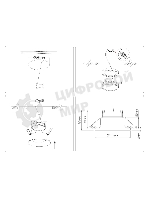 Светильник Ambrella light TN51811 BK черный GX53 max 15W D105*36
