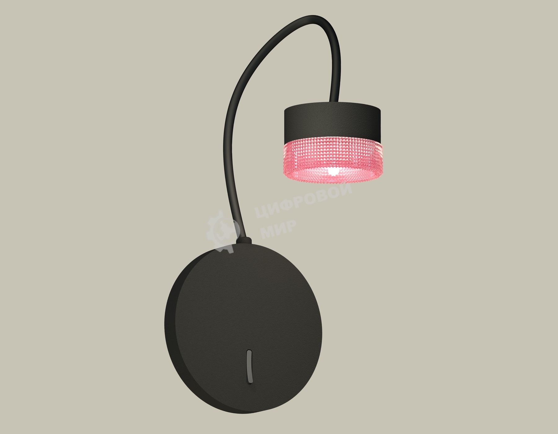 Светильник Ambrella light XB9596251 SBK/PI черный песок/розовый GX53 (C9596, N8486)