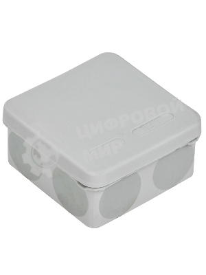 Коробка расп. КМ42435 о/п 80х80х40мм IP67 8 вв. серая IEK