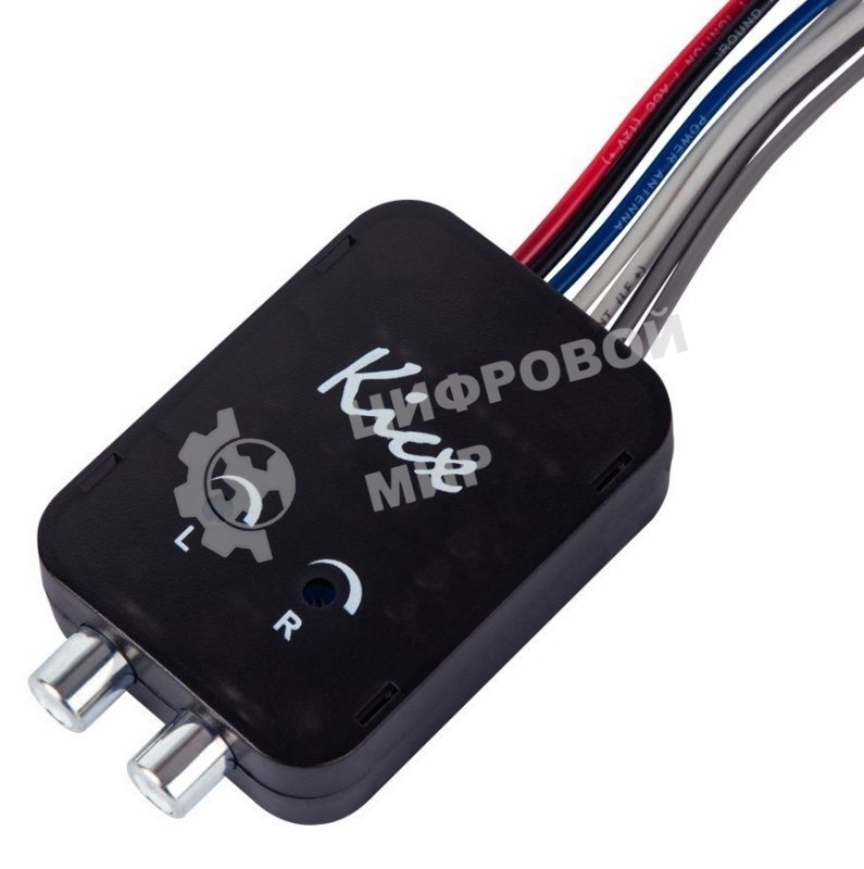 Преобразователь уровня сигнала Kicx HL02MS черный двухканальный (упак.:1шт)