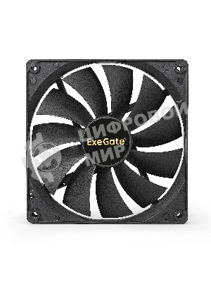Вентилятор для корпуса ExeGate EX14025S3P черный, 140 мм, 1200 об/мин, 24 дБ, 3 pin